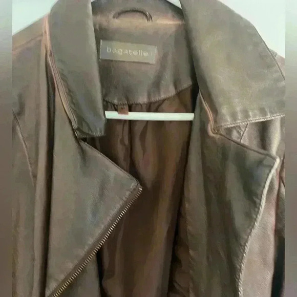 Bagatelle Vintage-Inspired Vegan Leather Jacket Medium - Picture 3 of 6